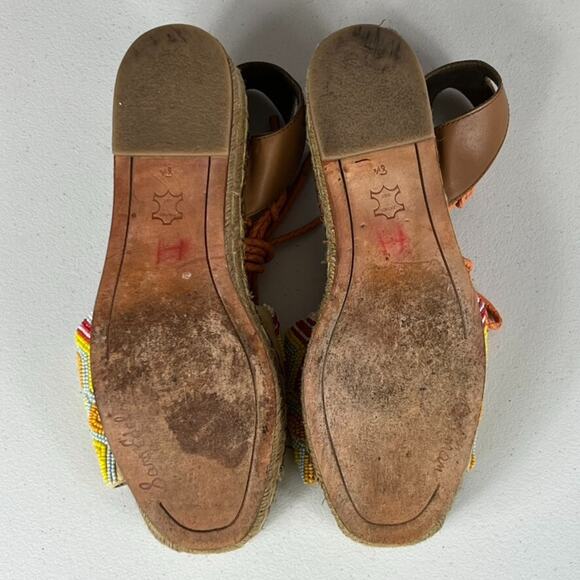 Sam Edelman Neera Espadrille Platform Sandals Women's Size 8.5 Boho Hippie Artsy - Picture 6 of 8